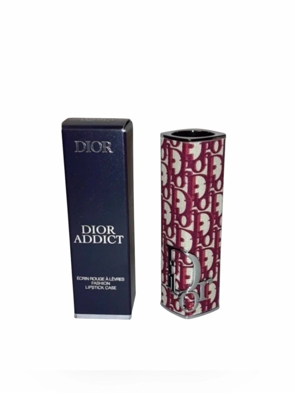 Dior Addict Lipstick Holder Burgundy Oblique Couture Case  NIB